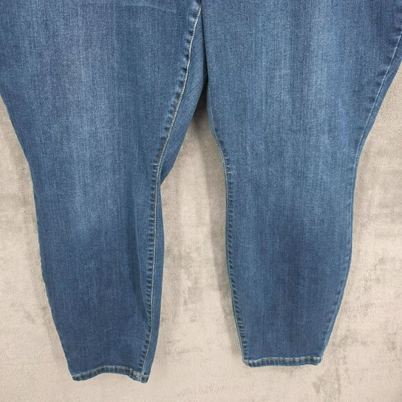 Judy Blue Relaxed Fit Jeans 24W Medium Wash Whiskered High Rise Waist Stretchy - Picture 6 of 12